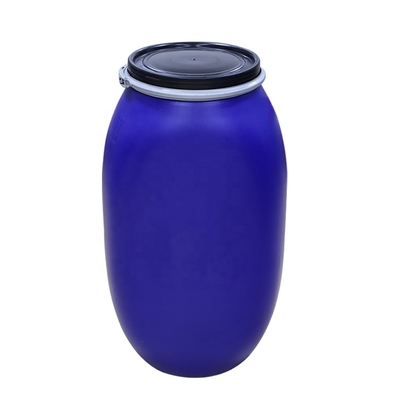 125L Nhựa hóa học HDPE Mở trên cùng với Vòng sắt 80 Độ