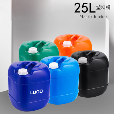 25L Hình vuông Hình vuông HDPE Thùng nhựa Đúc kín Hóa chất Thùng vuông
