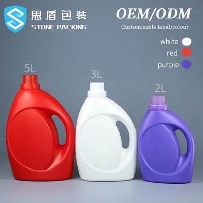 2L 3L 5L Chất tẩy rửa Chai Chai đựng Bột giặt Rỗng Chai Thùng Drum Có Nắp Vương miện