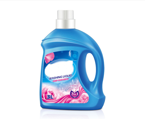 Chất lỏng làm sạch hơn Chai nhựa 3L có thể tái sử dụng HDPE rỗng cho chất tẩy rửa nước Chất lỏng