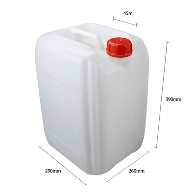 Cỡ 47mm Bể chứa nước bằng nhựa HDPE hình vuông màu trắng 20 Ltr 450g