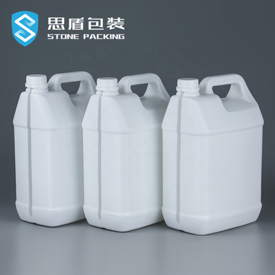 Chai HDPE vuông 220G rỗng Thùng chứa 5l Axit kháng kiềm