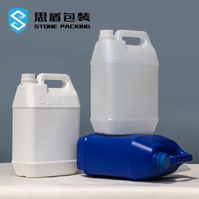 Hóa chất hàng ngày Chai nhựa HDPE 35mm 5 Lít Thùng nhựa 192 * 125 * 305mm