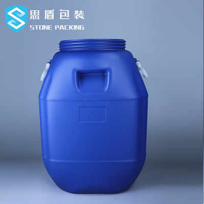 Hộp đựng hóa chất bằng nhựa trống nhựa 80 * 47mm 50L Mở trên cùng với tay cầm