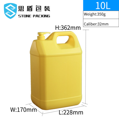 Chất tẩy rửa màu vàng Hộp đựng hóa chất 1 Gallon có bơm 210g