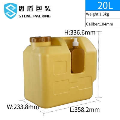 1.3KG Hình chữ nhật 5 Gallon Xe tăng nước cắm trại Chống ăn mòn