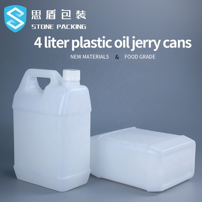 Thùng chứa hóa chất 4L 1 Gallon HDPE Jerry Can 176 * 108 * 280mm