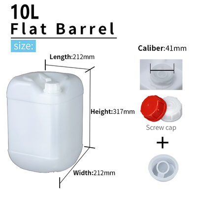 Sơn 10L nhựa HDPE Thùng chứa Jerry có thể có tay cầm 558g