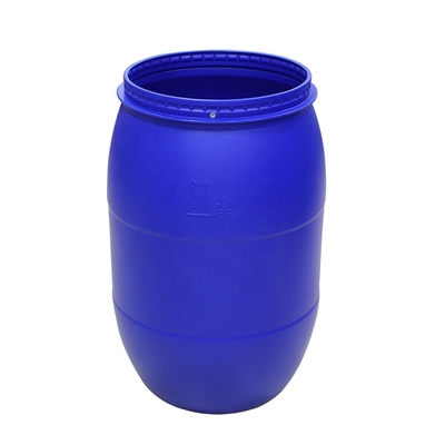 160L HDPE Hộp đựng hóa chất bằng nhựa trống màu xanh với vòng sắt