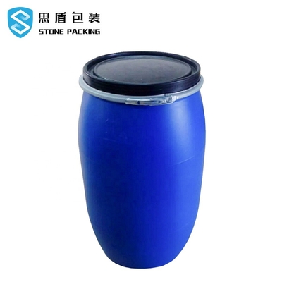 Hóa chất màu xanh hình trụ 200l 55 Gallon Trống nhựa 585 * 970mm 9kg