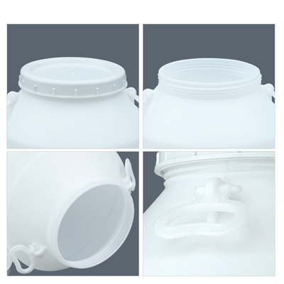 Xi lanh đóng gói chất lỏng 160L Thùng nhựa HDPE màu xanh trống 80 độ