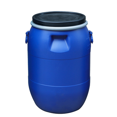 Nhựa tròn HDPE 100% Thùng hóa chất 120l màu xanh dương Mở đầu