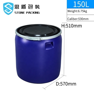 Mức thực phẩm hóa học Tròn 150l Thùng nhựa HDPE OEM ODM