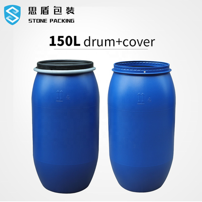 Niêm phong mạnh mẽ HDPE PP Thùng chứa hóa chất bằng nhựa kim loại Thùng nhựa 150L