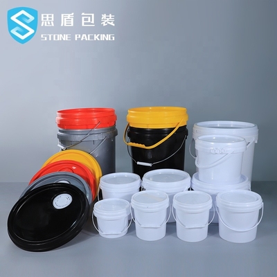 Độ dày 1,1mm Thùng sơn nhựa 5 Gallon có tay cầm 10L 18L 20L
