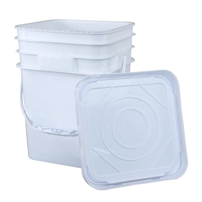 ISO 9001 5 Thùng chứa hóa chất Gallon Thùng trắng 141 * 103 * 120mm