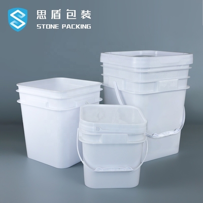 ISO 9001 5 Thùng chứa hóa chất Gallon Thùng trắng 141 * 103 * 120mm