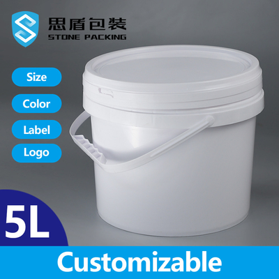 Thùng sơn CMYK trắng 5 Gallon 20 lít có nắp sơn mài trơn