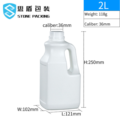 Đục axit 36mm Đục vít trên cùng bằng nhựa HDPE Jerry có thể 2L 5L