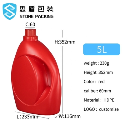 2L 3L 5L Chai chất tẩy rửa rỗng Cỡ cỡ 60mm OEM ODM