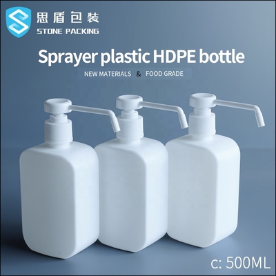 Chất khử trùng 500ml Bơm nhựa Chai nhựa PET Cỡ 25mm