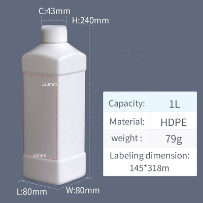 Sữa khử trùng Chai nhựa HDPE 1 lít Axit Etch