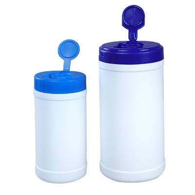 Nắp vặn mờ HDPE Khăn ướt Hộp nhựa 900g