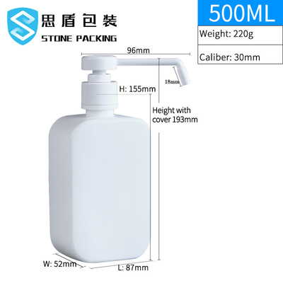 Axit Etch 500ml Bơm nhựa Chai xịt PET cho chất lỏng sạch