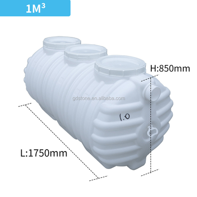 850 * 1750mm RV Bể chứa nước tự hoại HDPE Bồn nước nhựa 1800mm 1850mm 1950mm