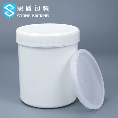Hũ nhựa trắng đen 12 * 140mm 1L có nắp vặn OEM ODM