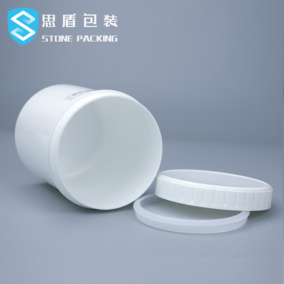 Hũ nhựa trắng đen 12 * 140mm 1L có nắp vặn OEM ODM