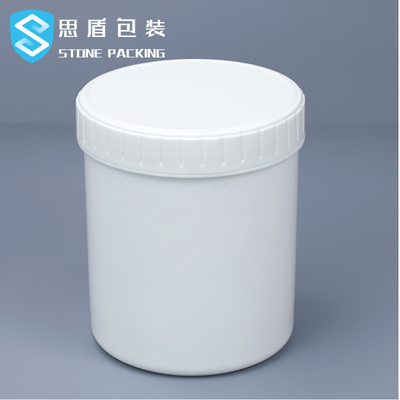Hũ nhựa trắng đen 12 * 140mm 1L có nắp vặn OEM ODM
