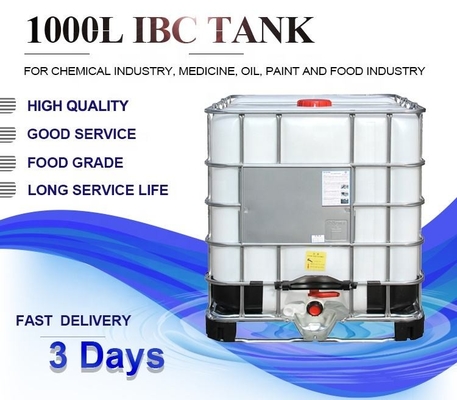 Thép mạ kẽm DC53D 1000 Lít Xe tăng hóa chất IBC 1200 * 1000 * 1150mm